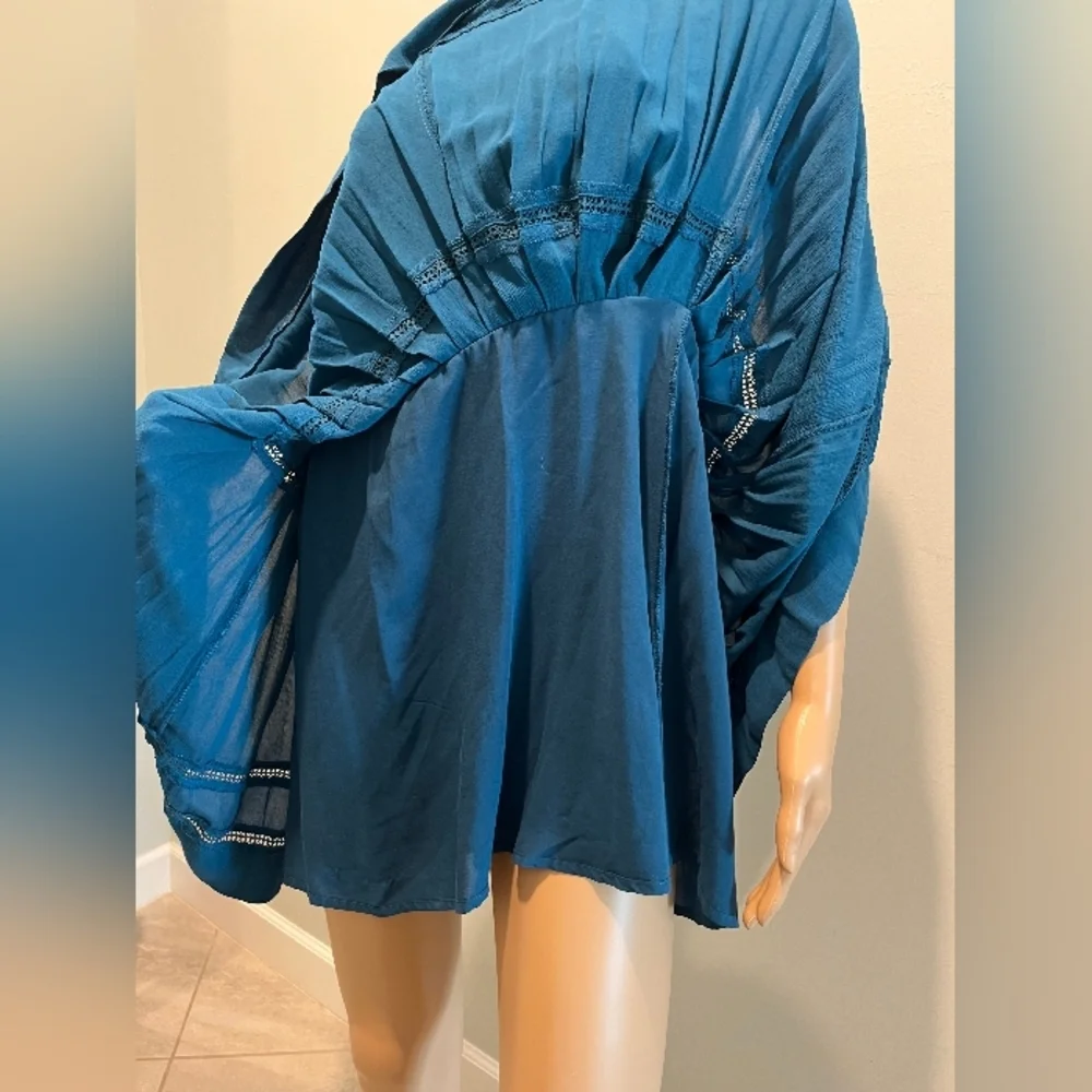 Free People Emily Dress in Dark Teal Size Small New With Tags‎